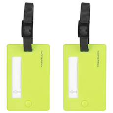 TRAVELON 我的行李掛牌, 綠色, 8.5 x 5.5 cm