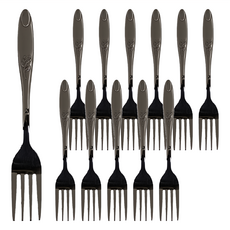 OSAMA 王樣 玫瑰花中餐叉 12支, 高級不鏽鋼