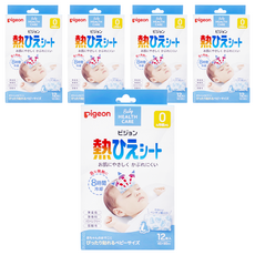 pigeon 貝親 散熱貼8小時 0個月以上, 12片, 5盒