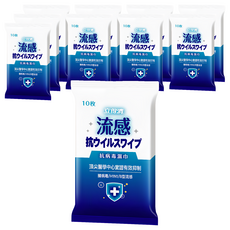 Let-Green 立得清 流感病毒濕巾, 無酒精無香料, 無MI和Paraben類防腐劑, 適用於玩具、浴廁等物體表面清潔, 10張, 10包