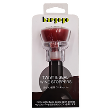 bargogo膨脹瓶塞(紅) ,扭轉密封紅酒瓶塞, 紅色, 1個