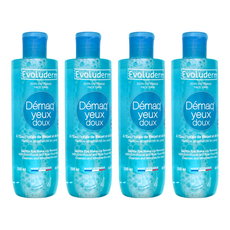 EvoLuderm 親膚溫和眼唇卸妝液 250ml, 法國原裝進口, 玫瑰花水, 一般眼唇適用, 4瓶