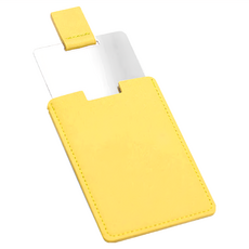 小麥購物 皮革隨身鏡 E078 18g, 4個, 陽光黃