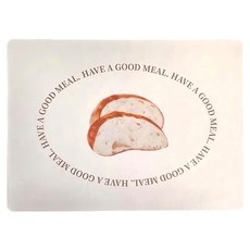 沐慕家居 防水耐熱餐桌墊 4個 PVC材質, 40 x 30cm, 吐司