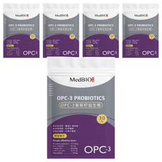 MedBIO 美百優 OPC-3葡萄籽益生菌膠囊 500mg 葡萄籽萃取物 多種益生菌 紅酒萃取物, 30顆, 5包