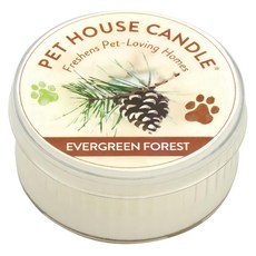 PET HOUSE 室內除臭寵物香氛蠟燭-Evergreen Forest, 43g, 100%全天然黃豆蠟, 60g, 1罐