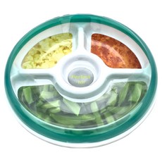 OXO tot 分格餐盤，帶可拆卸環, 靚藍綠, 1個