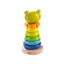 HABA 大眼蛙套圈 Set, 德國製造, 嚴選山毛櫸木, 培養專注力, 1組