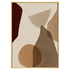 Boluo 菠蘿選畫所 幾何 平凡I 木色, 59.4 x 42cm