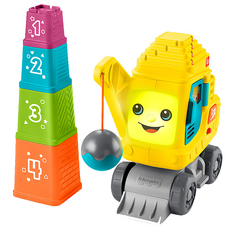 fisher-price 費雪 數字堆疊工程車組 9-36個月, 1組