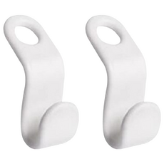 衣服收納 衣架連接扣 100入, 塑膠材質, 白色, 2組