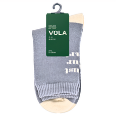 VOLA 維菈 百搭撞色英文長襪 4雙