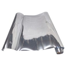 遮光無膠靜電玻璃隔熱膜 雙面銀 45X120cm, 1個
