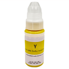 REQIR 連供印表機補充墨水 70ml CANON印表機適用副廠墨水抗UV等級, 黃色, 1瓶