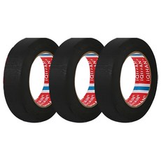 iQIHAN 彩色紙膠帶 25mm*15m 黑色 3入, 3個