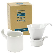 ZERO JAPAN 造型馬克杯咖啡濾杯組 Pour ..., 滴頭L(15.2 x 11.7 x 10.3cm) + 咖啡杯大(13 x 8.8 x 10.8 cm) 300cc + 滴頭托盤(11 x 8.3 x 5cm), 1組