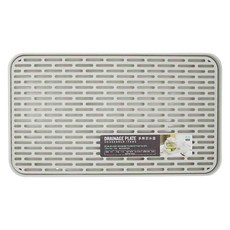 E.dot 長方形瀝水盤 PP材質 38.7x22.5x2.5cm, 2層, 白色, 1個