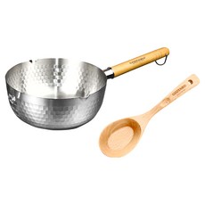 GOZENBO 御膳坊 優機能 泡麵鍋組, 不鏽鋼色, 雪平鍋 + 拉麵匙, 1組