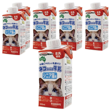 CattyMan 澳洲貓用牛奶, 老貓用貓零食, 200ml, 6入