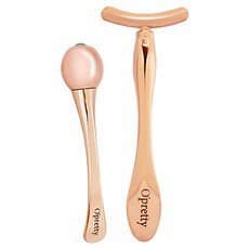 O'Pretty 歐沛媞 臉部拉提 [T型臉部推推棒+眼部按摩棒-滾珠型], 1組