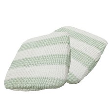 J&N 餐椅墊套 2個, 綠色 + 米色