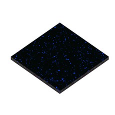 Nopeasti 諾比 健身橡膠地墊 高密度三層減震耐磨, 黑色 + 藍色, 1片