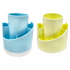 JUSKU 佳斯捷 創意收納筒 84111 11 x 11 x 13.2cm, 顏色隨機, 2個