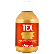 darwi 達威 TAX金屬色織品顏料 金色, 250ml, 1色