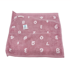 MARUSHIN 丸真 SOU SOU 經典數字SEK抗菌防臭洗臉巾, 柔粉色, 1條, 34 x 36cm