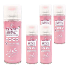 優思居 櫻花香鞋襪除臭噴霧, 99%抗菌, 260ml, 5罐