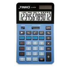 JINHO 京禾 JH-6608 12位元計算機, 藍色, 1台