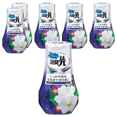 小林製藥 浴廁消臭元 舒緩花香, 特殊濾紙除臭味, 可調整濾紙, 大容量設計, 400ml, 6個