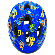 GIANT 捷安特 兒童安全帽2.0護具組, 配有調節器 附帶便攜背包, S, 搖滾機器人, 1組