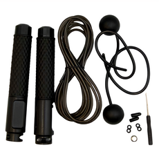 智能計數兩用跳繩 雙球款 Set 黑色, 420g, 1組