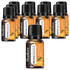 葉子小舖 香薰精油 甜橙香 天然植物萃取 舒緩壓力 提振精神, 10ml, 10瓶