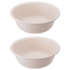 SHIMOYAMA PP圓形洗臉盆, 粉色, 2個