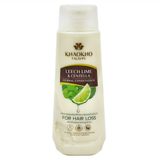 KHAOKHO TALAYPU 雙草本活髮潤髮乳 香檸&積雪草, 適用於頭髮稀疏，不含矽靈及12種有害化學物質, 330ml, 1瓶