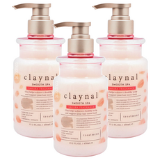 claynal 胺基酸白泥頭皮SPA護理護髮素 吉野櫻花, 450ml, 3瓶