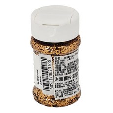 Little Brian 生態環保亮片, 適用年齡3歲以上, 歐盟EN71認證及檢測通過, 無毒環境可分解, 建議搭配彩色無毒膠水或口紅膠使用, 橘色, 1罐