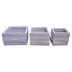 首飾薄膜飾品盒, 白色, 1組