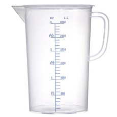 力銘量杯 NO 0070, 3L, 透明塑膠材質，附手柄，大容量，清晰刻度, 透明, 1個