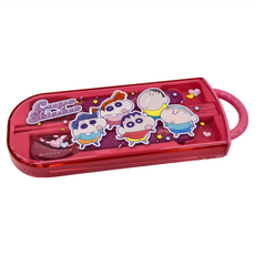 Skater 銀離子兒童餐具三件組, 湯匙 + 叉子 + 筷子 + 收納盒, 蠟筆小新, 1組