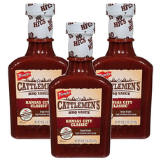 French's Cattlemen's 堪薩斯市經典BBQ醬，無高果糖玉米糖漿, 510g, 3瓶