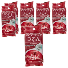 BCL AHA 柔膚潔面皂 磨砂, AHA 3種配合, 100g, 6包