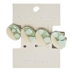 CHIC CHIC日本造型壓夾-橢圓藍SY12479