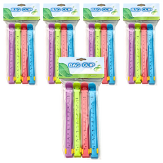 樂麥 16cm日期防潮密封夾 16 x 6.5 x 1.5cm 4支, 隨機出貨, 5組