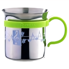 ZEBRA THAILAND 304不鏽鋼音悅杯 7cm 300ml, 綠色, 1個