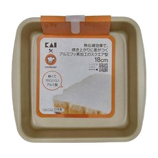 KAI 貝印 輕鋁方型蛋糕模 DL-8047, 1個