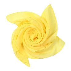 舞蹈紗巾 雪紡紗巾/律動紗巾/方巾/絲巾 奧福打擊音樂教具 45公分律動方巾 提升肢體協調性, 黃色, 1條