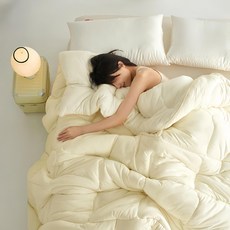 Aaron艾倫生活家 韓系純色石墨烯水洗被/冬被/棉被 單/雙人可用 2kg, 燕麥米